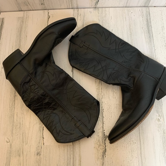 BLACK COWBOY BOOTS - Picture 4 of 5